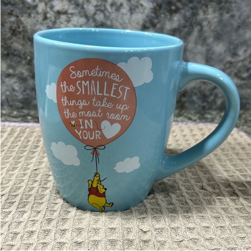 NWT Disney Winnie the Pooh Quote Mug 25 oz Large Blue Mug